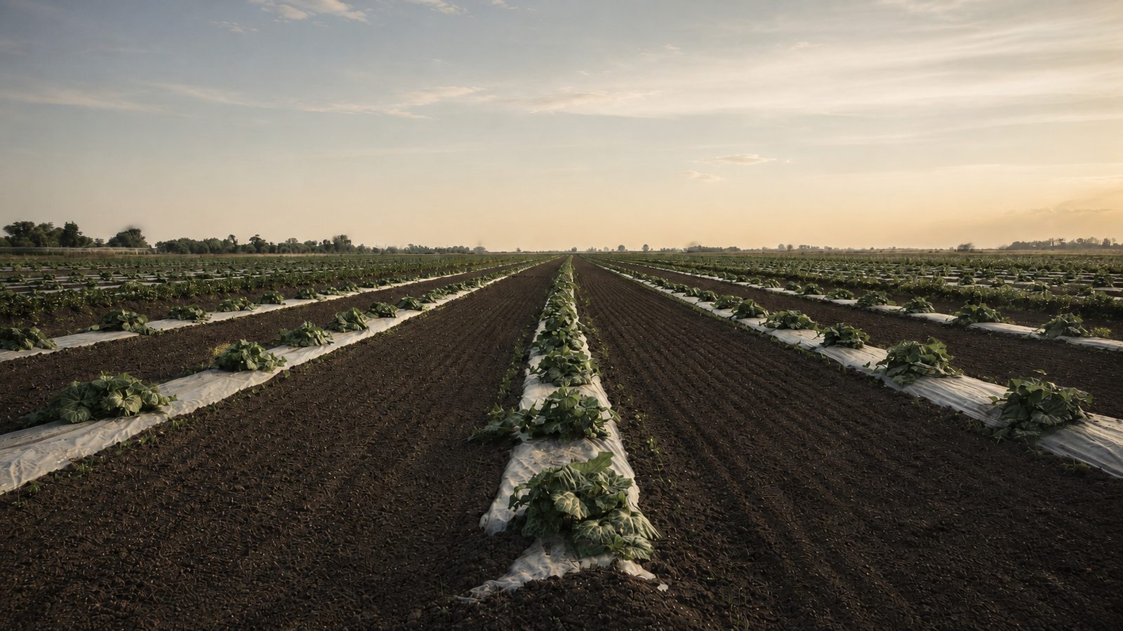 I filari di zucca della nostra azienda agricola