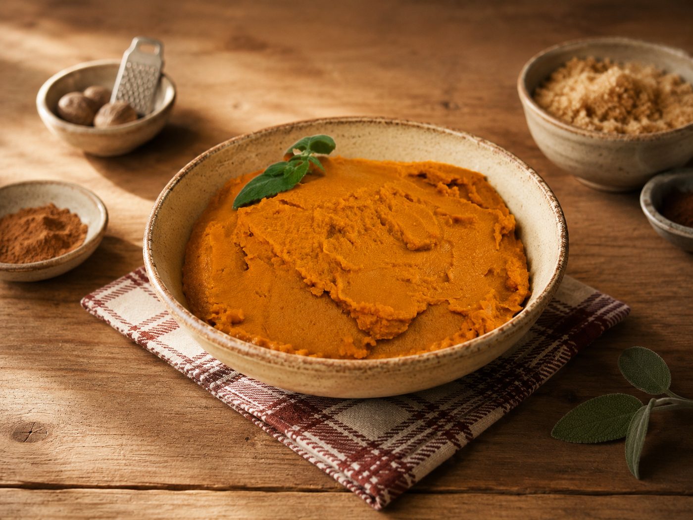 Barattolo di purea di zucca biologica